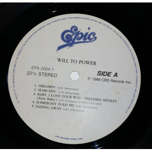 Will To Power - Will To Power 1988 Hong Kong Version Vinyl LP ***READY TO SHIP from Hong Kong***